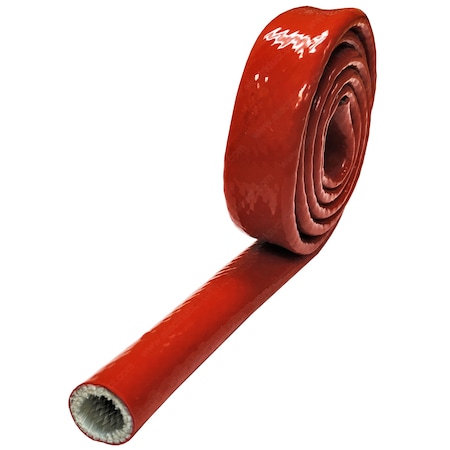 Thermo Armor Silicone Coated Fiberglass Sleeve- 3/4 X 10FT- Red